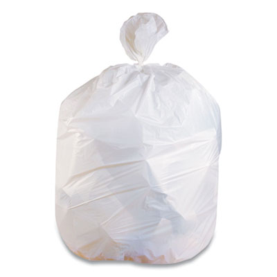 Coastwide Professional Linear Low-Density Can Liners, 33 gal, 0.74 mil, 33" x 39", White, 150/Carton (814876)