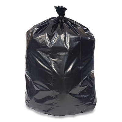 Coastwide Professional Reprocessed Resin Can Liners, 56 gal, 1.8 mil, 43" x 47", Black, 100/Carton (814882)