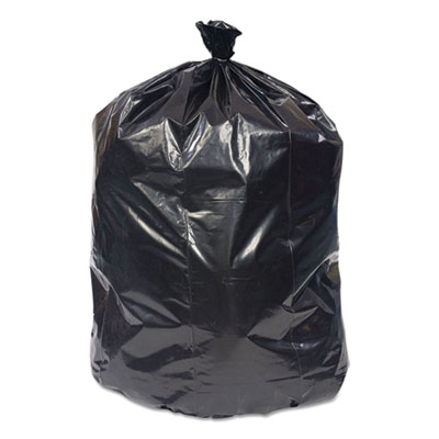 Coastwide Professional Reprocessed Resin Can Liners, 60 gal, 1.8 mil, 38" x 58", Black, 100/Carton (814888)