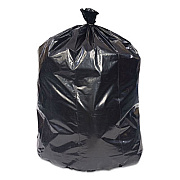 Coastwide Professional Reprocessed Resin Can Liners, 45 gal, 1.8 mil, 40" x 46", Black, 100/Carton (814891)