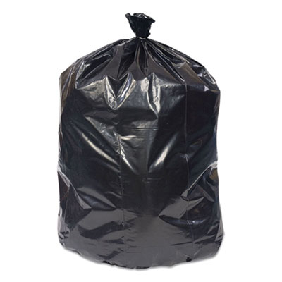 Coastwide Professional Reprocessed Resin Can Liners, 45 gal, 1.8 mil, 40" x 46", Black, 100/Carton (814891)