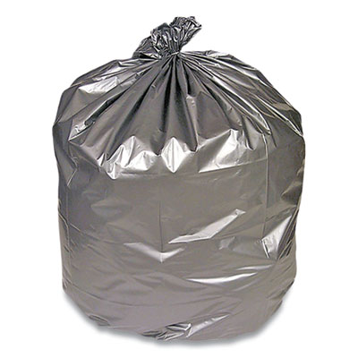 Coastwide Professional Linear Low-Density Can Liners, 45 gal, 1.7 mil, 39" x 47", Silver, 50/Carton (814894)