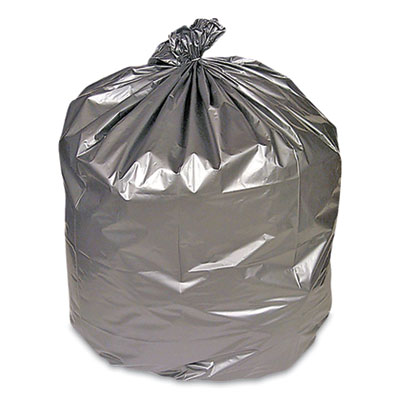 Coastwide Professional Linear Low-Density Can Liners, 60 gal, 1.7 mil, 39" x 57", Silver, 50/Carton (814895)
