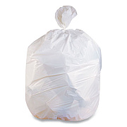 Coastwide Professional Linear Low-Density Can Liners, 45 gal, 0.74 mil, 40" x 46", White, 100/Carton (814897)