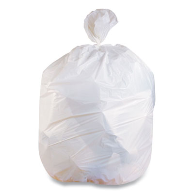 Coastwide Professional Linear Low-Density Can Liners, 45 gal, 0.74 mil, 40" x 46", White, 100/Carton (814897)