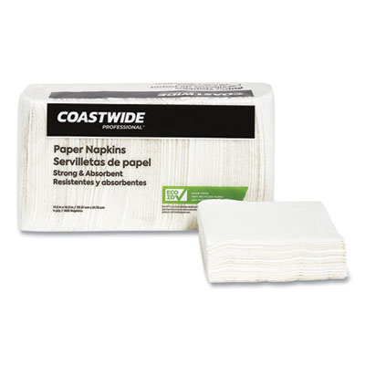 Coastwide Professional 887844 Eco-ID Recycled Luncheon Napkins