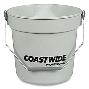 Coastwide Professional Plastic Bucket, 10 qt, Gray (24418766)