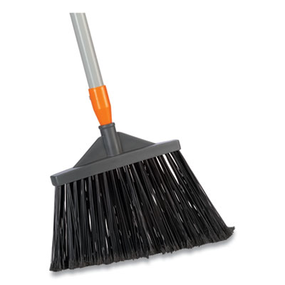 Coastwide Professional Polypropylene Bristle Angled Broom, 56" Handle, Gray (24419999)