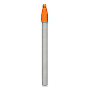Coastwide Professional Push Broom Handle with Nylon Thread, Fiberglass, 60" Handle, Gray (24420001)