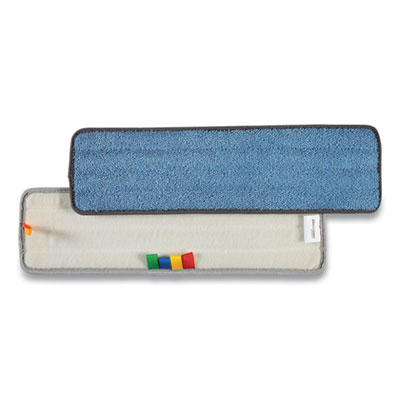 Coastwide Professional Microfiber Wet Mop Pad, Economy, 5 x 18, Blue (24420003)