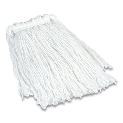 Coastwide Professional Cut-End Wet Mop Head, Rayon, #24, 1" Headband, White (24420786)