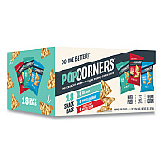 Medora Snacks POPCORNERS POPPED CORN CHIPS VARIETY SNACK BAGS, SEA SALT, SWEET AND SALTY KETTLE CORN, WHITE CHEDDAR, 1 OZ BAG, 18/CARTON (24403381)