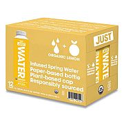 Just Water Infused Spring Water, Lemon, 16.9 oz Bottle, 12/Carton (JGD00714)