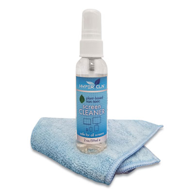 Falcon Safety Products HYPERCLN Screen Cleaning Kit, 2 oz Spray Bottle (HCN2)