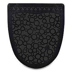 Fresh Products P-SHIELD URINAL SAFETY MAT, WEDGE, 22.63 X 22.25, BLACK, 6/CARTON (2801056)