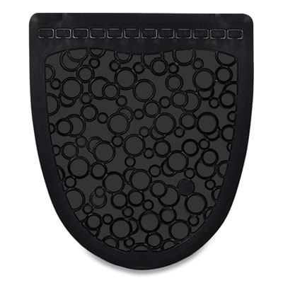 Fresh Products P-SHIELD URINAL SAFETY MAT, WEDGE, 22.63 X 22.25, BLACK, 6/CARTON (2801056)
