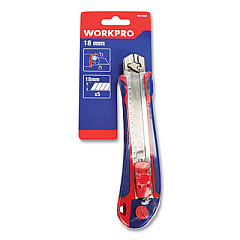 Workpro PLASTIC SNAP-OFF KNIFE, 18 MM, 5 SELF-LOADING BLADES (24394171)