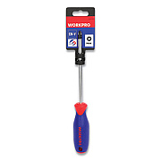 Workpro Straight-Handle Cushion-Grip Screwdriver, #3 Phillips Tip, 6" Shaft (W021038WE)
