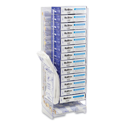 HOSPECO Necessities Menstrual Care Courtesy Dispenser/Holder Starter Kit, 6 x 4.25 x 16, Clear (HS6166)