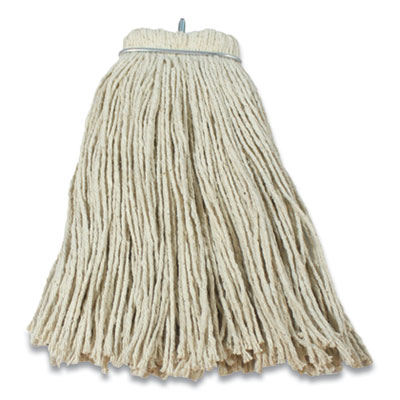 Impact LAYFLAT REGULAR SCREW-TYPE MOP HEAD, COTTON, 24 OZ, 1" HEADBAND, WHITE (749554)