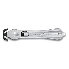 Klever XChange PLUS TWO-SIDED MAGNESIUM HANDLE SAFETY CUTTER, 6.5" BLADE (24358024)