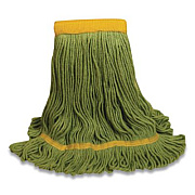O'Dell 1400 SERIES MOP HEAD, COTTON/RAYON/SYNTHETIC BLEND, MEDIUM, 5" HEADBAND, GREEN (731079)