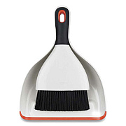 OXO GOOD GRIPS DUST PAN AND BRUSH, 12 X 9, PLASTIC, WHITE (683571)