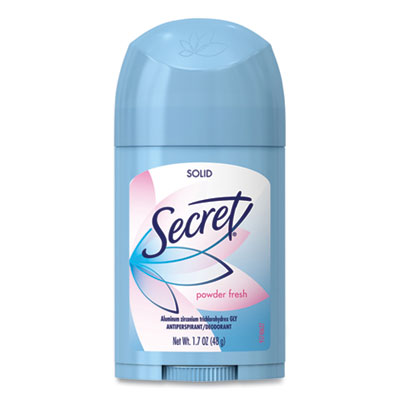 Secret INVISIBLE SOLID ANTI-PERSPIRANT AND DEODORANT, POWDER FRESH, 1.7 OZ STICK (1738627)