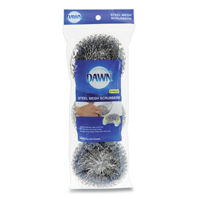 Dawn ULTRA STEEL SCRUBBERS, GRAY/SILVER, 3/PACK (24422462)