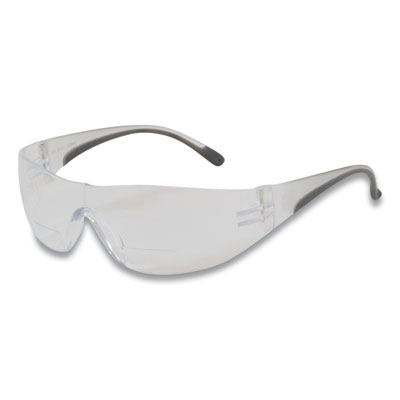 Bouton ZENON Z12R RIMLESS INDOOR/OUTDOOR OPTICAL EYEWEAR WITH BIFOCAL READING-GLASS DESIGN, ANTI-SCRATCH, CLEAR LENS, GRAY FRAME (177126)