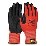 G-Tek KEV HI-VIS SEAMLESS KNIT KEVLAR GLOVES, X-LARGE, RED/BLACK (2742419)