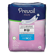 Prevail Bladder Control Pads, Moderate Absorbency, Long, 144/Carton (BC013)
