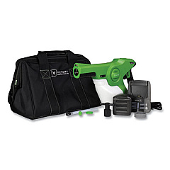 Victory Innovations Co Professional Cordless Electrostatic Handheld Sprayer, 33.8 oz, 48" Hose, Green/Translucent White/Black (VP200ESK)
