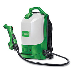 Victory Innovations Co Professional Cordless Electrostatic Backpack Sprayer, 2.25 gal, 48" Hose, Green/Translucent White/Black (VP300ESK)