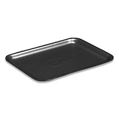Pactiv SUPERMARKET TRAYS, #8PZ, 10.5 X 8.25 X 1.22, BLACK, 400/CARTON (51P908PZ)