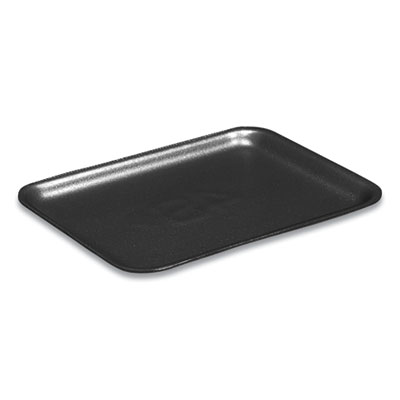 Pactiv SUPERMARKET TRAYS, #8PZ, 10.5 X 8.25 X 1.22, BLACK, 400/CARTON (51P908PZ)