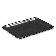 Pactiv Evergreen Supermarket Trays,  #4PZ, 9.25 x 7.25 x 1.38, Black, 400/Carton (51P904PZ)