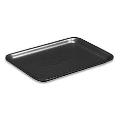 Pactiv Evergreen Supermarket Trays,  #4PZ, 9.25 x 7.25 x 1.38, Black, 400/Carton (51P904PZ)