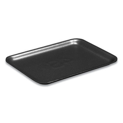 Pactiv Evergreen Supermarket Trays,  #4PZ, 9.25 x 7.25 x 1.38, Black, 400/Carton (51P904PZ)