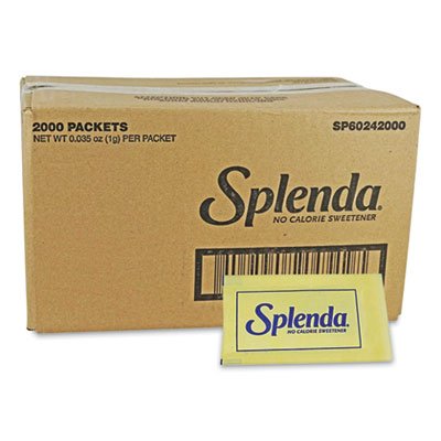 Splenda NO CALORIE SWEETENER PACKETS, 0.04 OZ PACKETS, 400/BOX, 6 BOXES/CARTON (24435665)