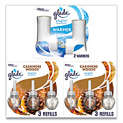 Glade PLUGIN SCENTED OIL, CASHMERE WOODS, 0.67 OZ, 2 WARMERS AND 6 REFILLS/PACK (24429115)