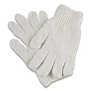 PRO CTPS400/NLW Series Natural White String Knit Gloves, Reversible, Large, White, 12 Pairs (CTPS400LGNLW)