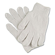 AMBITEX PRO CTPS400/NLW Series Natural White String Knit Gloves, Reversible, Medium, White, 12 Pairs (CTPS400MDNLW)
