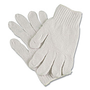 AMBITEX PRO CTPS400/NLW Series Natural White String Knit Gloves, Reversible, Small, White, 12 Pairs (CTPS400SM)