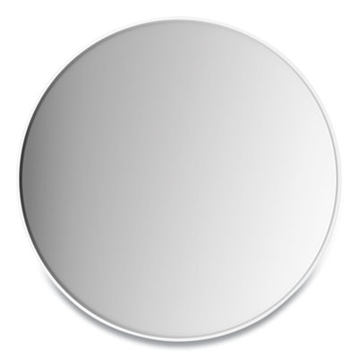 Union & Scale Aluminum Frame Wall Mirror, Round, White Frame, 31.5" dia (24413859)