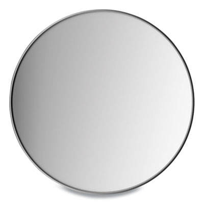 Union & Scale Aluminum Frame Wall Mirror, Round, Black Frame, 31.5" dia (24413860)