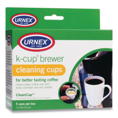 Urnex CLEANCUP COFFEE POD BREWER CLEANING CUPS, 0.25 OZ CUP, 5/PACK (24396363)
