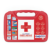 Johnson & Johnson Red Cross All-Purpose First Aid Kit, 140 Pieces, Plastic Case (117210)