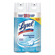 LYSOL Brand Disinfectant Spray, Crisp Linen, 19 oz Aerosol Spray, 2/Pack, 4 Packs/Carton (99608CT)