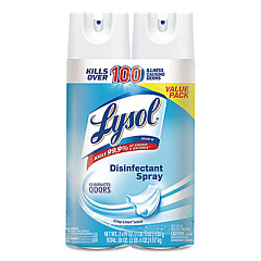 LYSOL Brand Disinfectant Spray, Crisp Linen, 19 oz Aerosol Spray, 2/Pack, 4 Packs/Carton (99608CT)